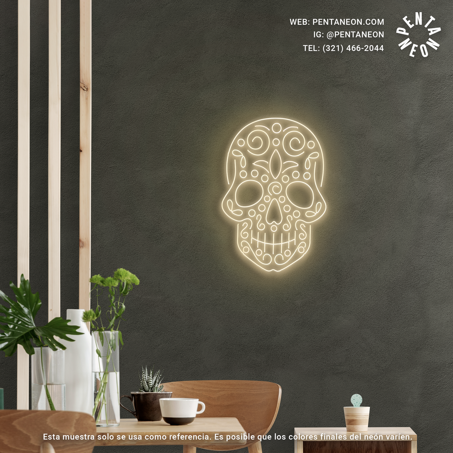 Neón LED Día de muertos