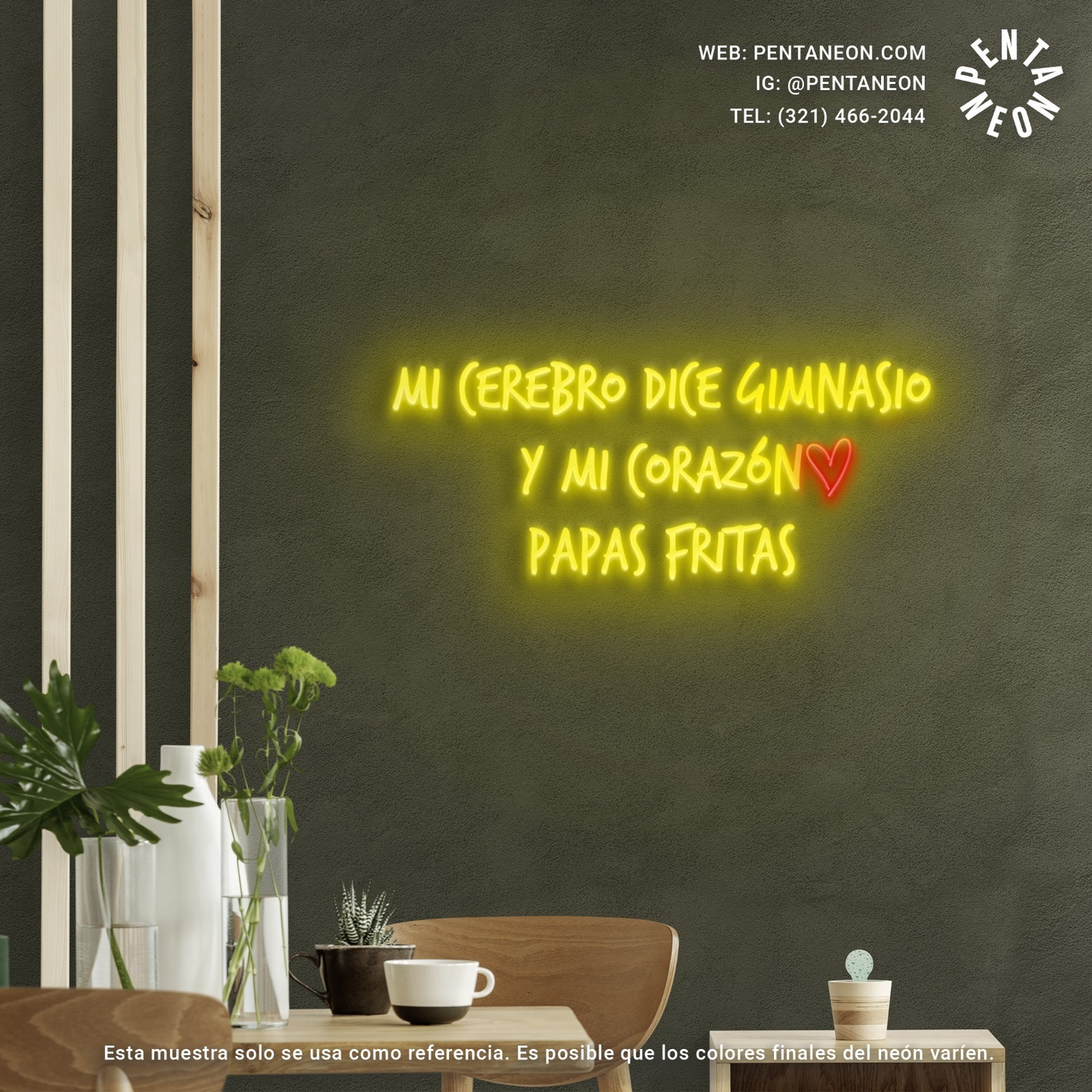 MI CEREBRO DICE GIMNASIO MI CORAZON PAPAS FRITAS