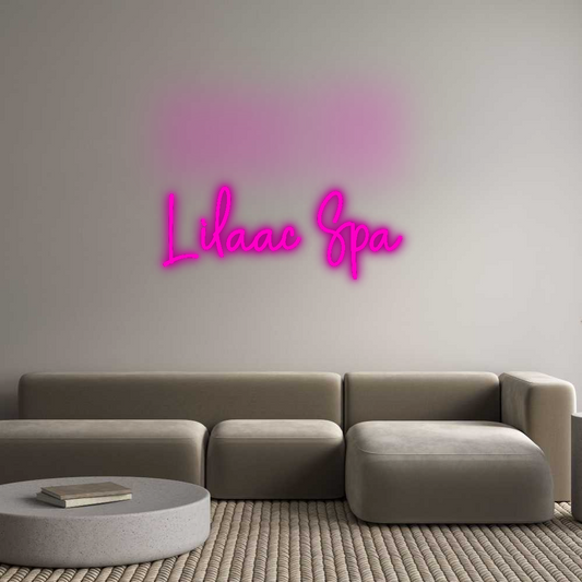 Custom Neon: Lilaac Spa