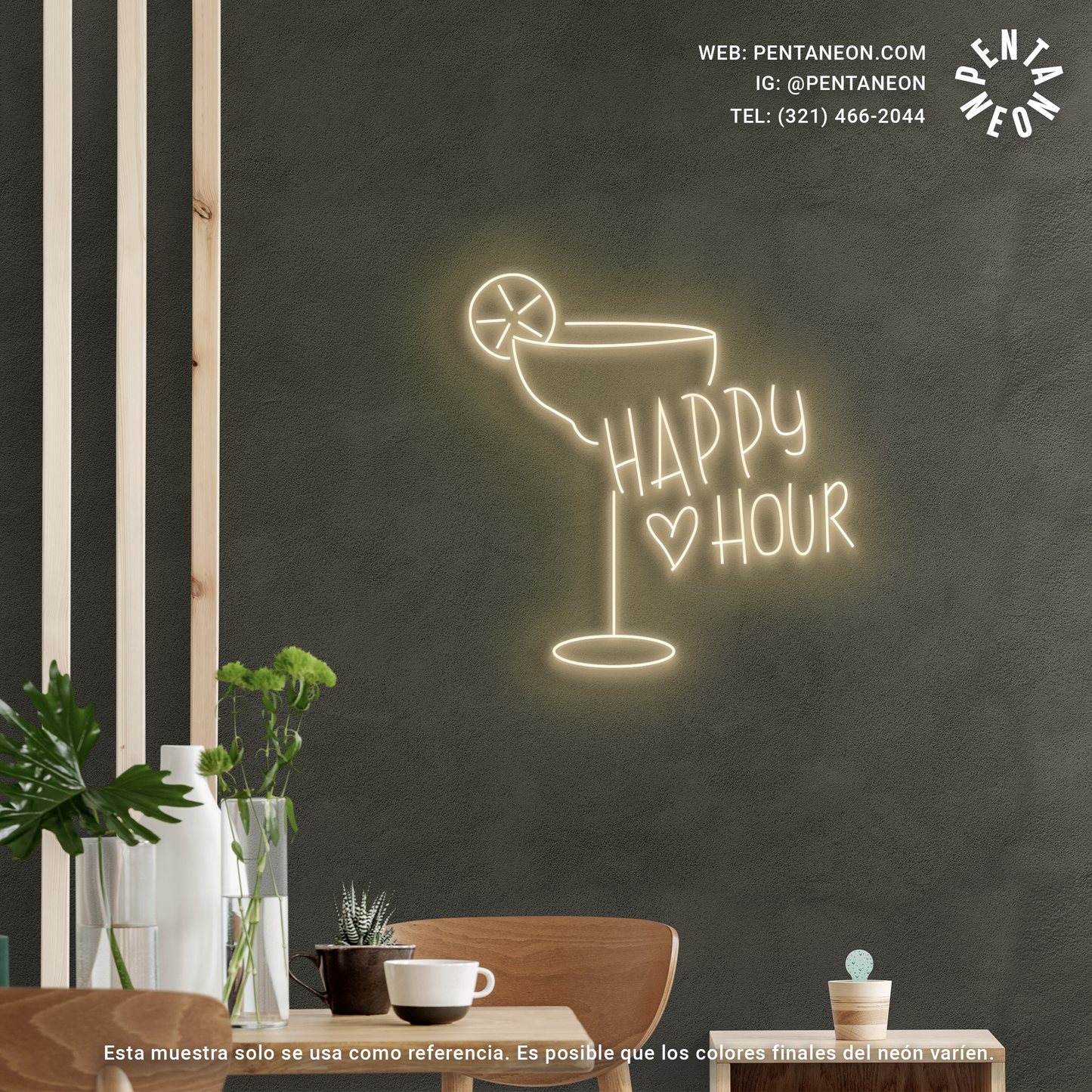 Happy Hour en Neón LED