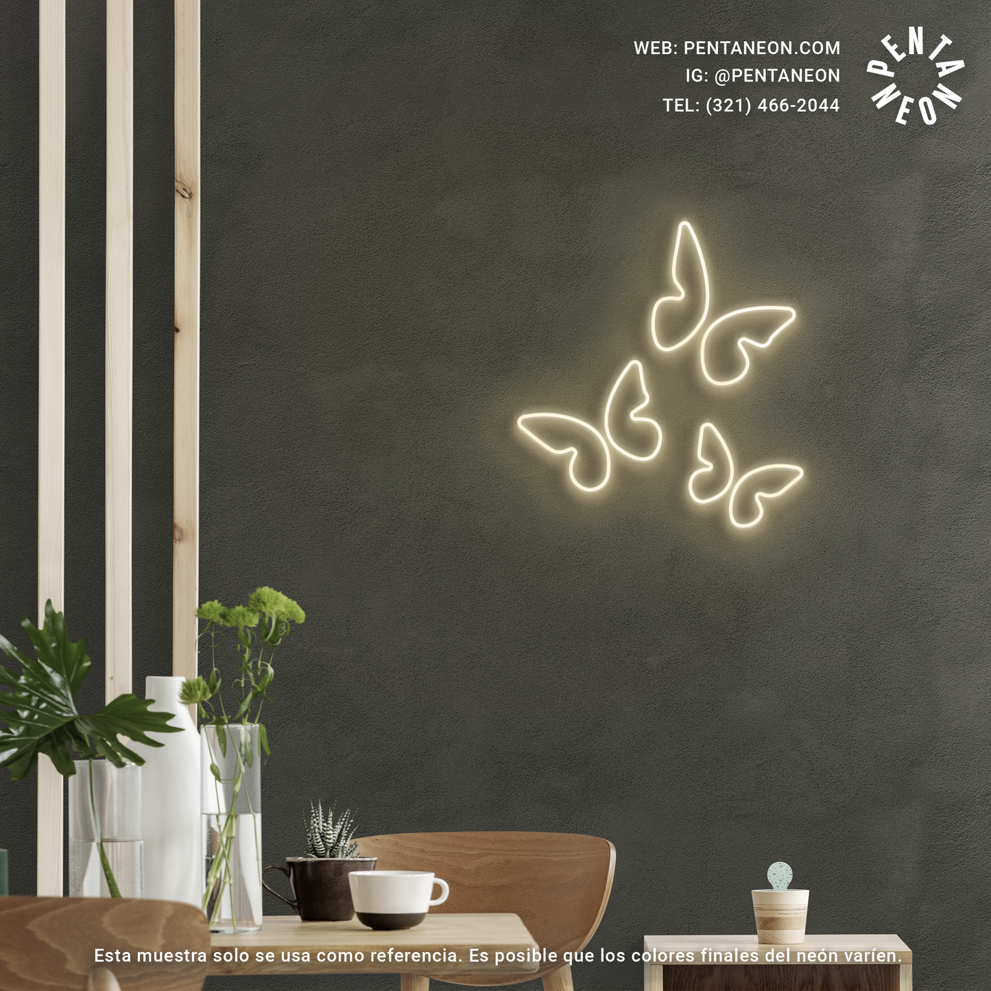 Mariposas en Neón LED