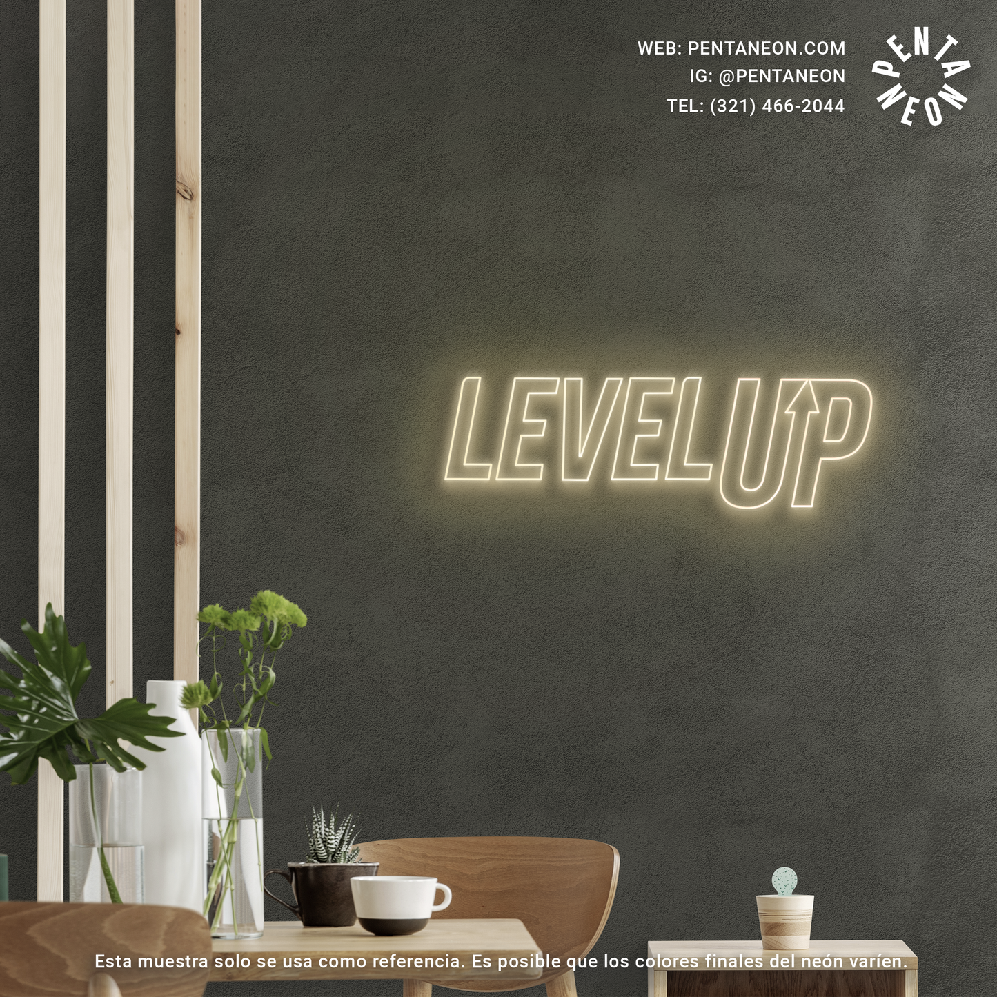 Level Up en Neón LED