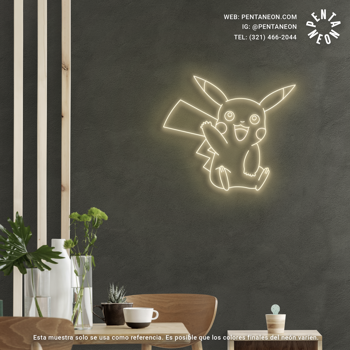 Pikachu en Neón LED