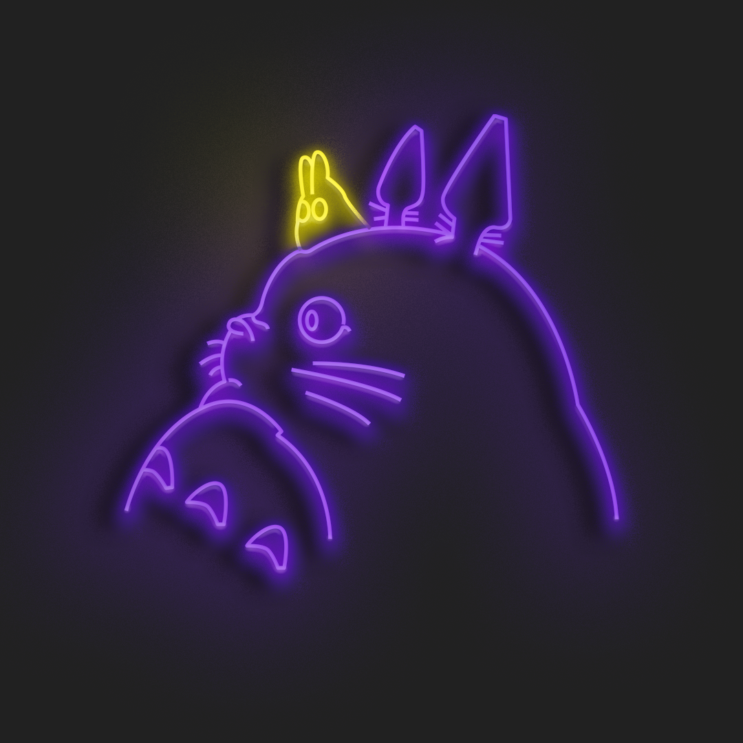 Totoro en Neón LED