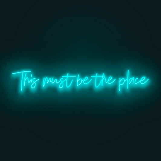 This must be the place en Neón LED