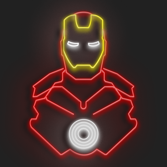 Iron Man en Neón LED