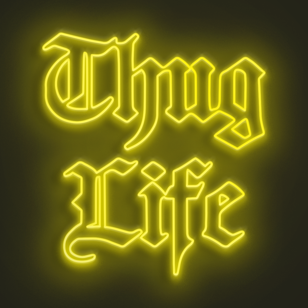 Thug Life en Neón LED