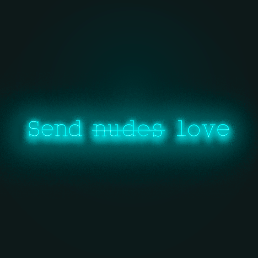 Send nudes love en Neón LED