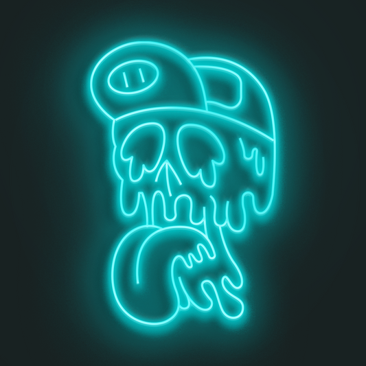 Calavera Cool  en Neón LED