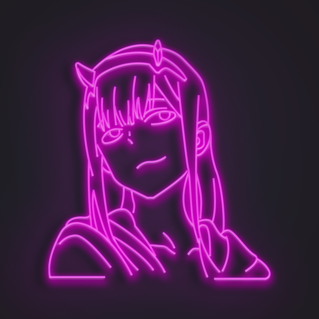 Anime Girl en Neón LED