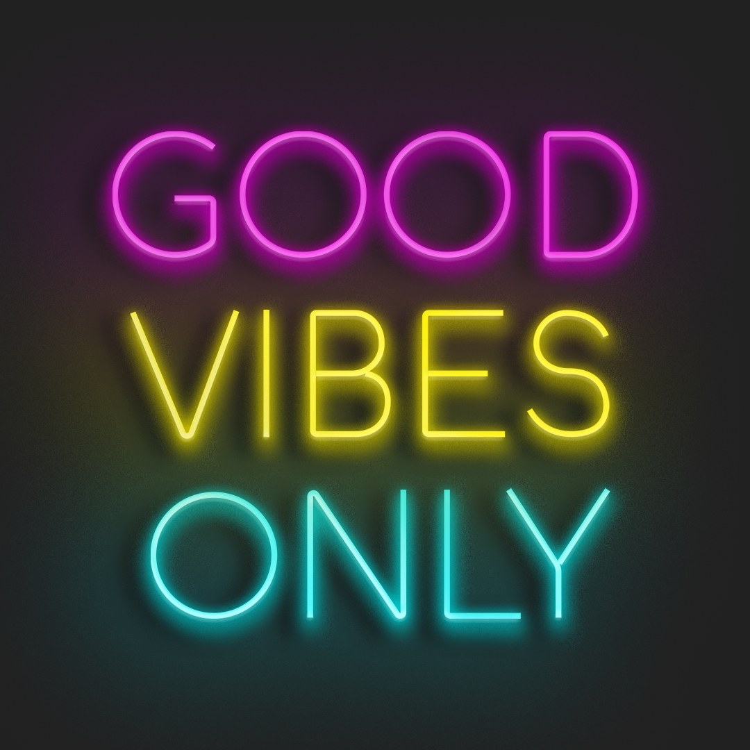 Good Vibes Only en Neón LED