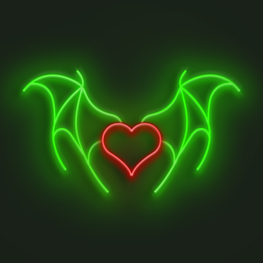 Heart Wings en Neón LED