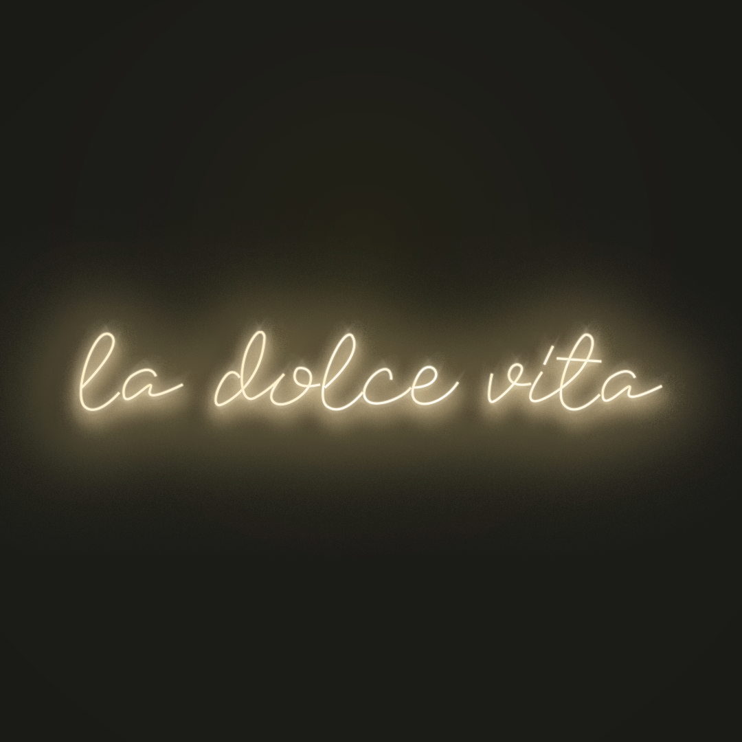 La Dolce Vita en Neón LED