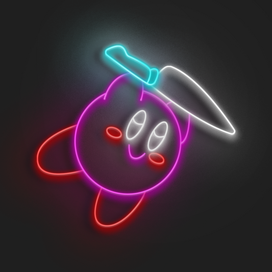 Kirby bad en Neón LED