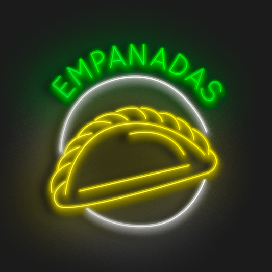 Empanadas en Neón LED