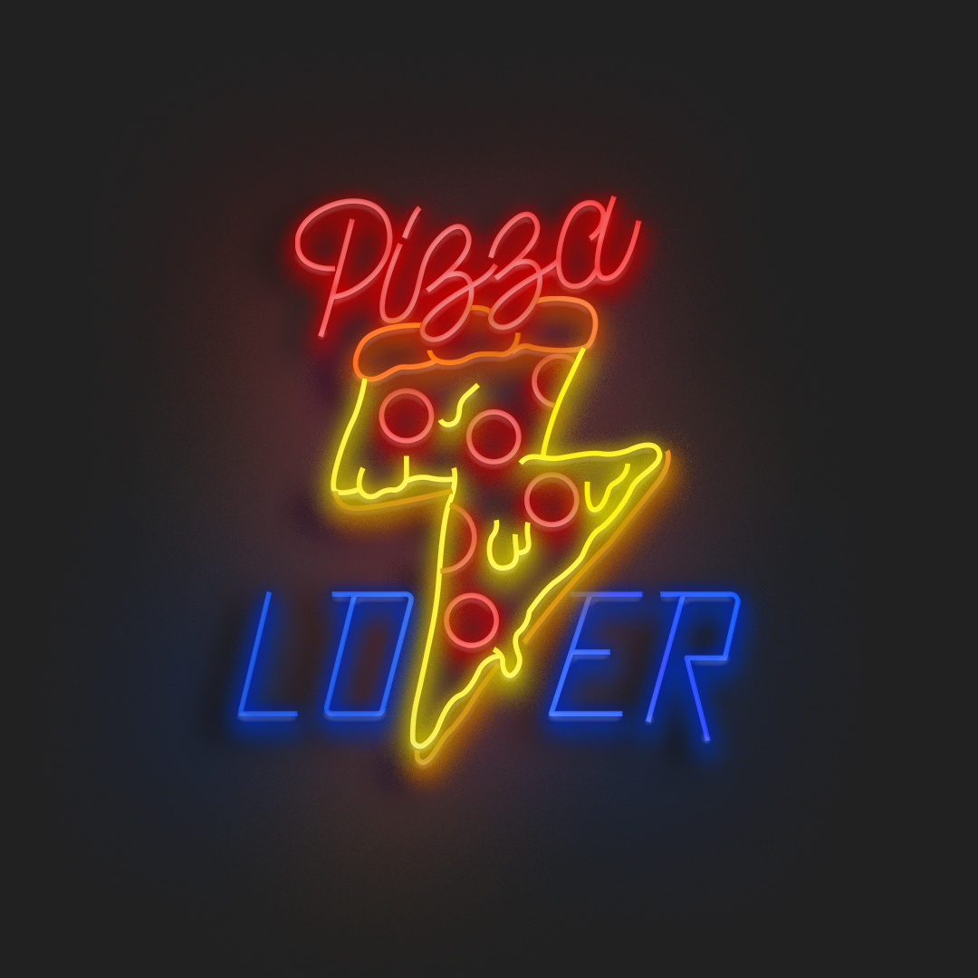 Pizza Lover Neón LED