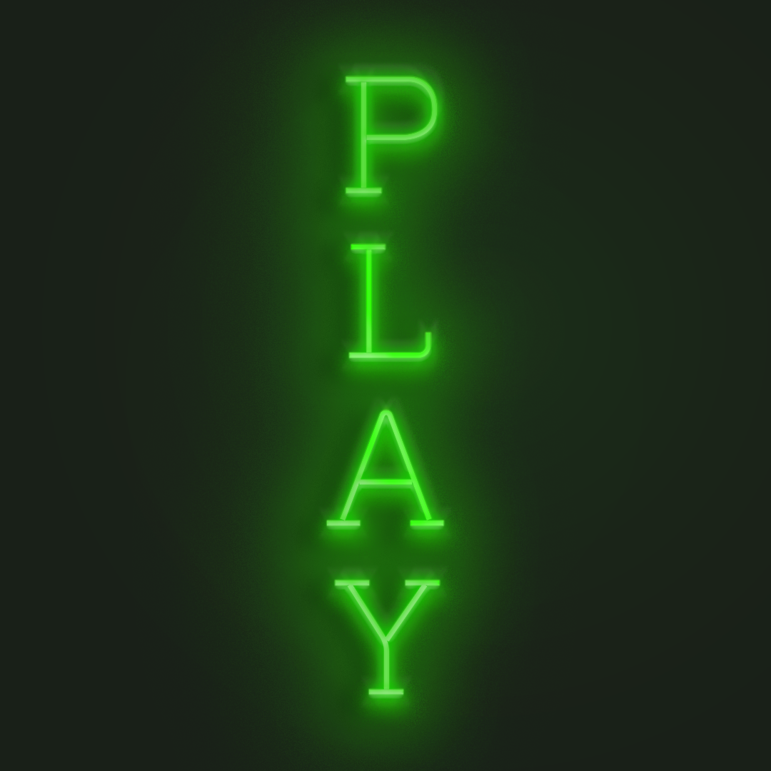 PLAY en Neón LED