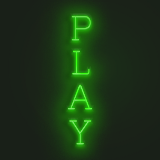 PLAY en Neón LED