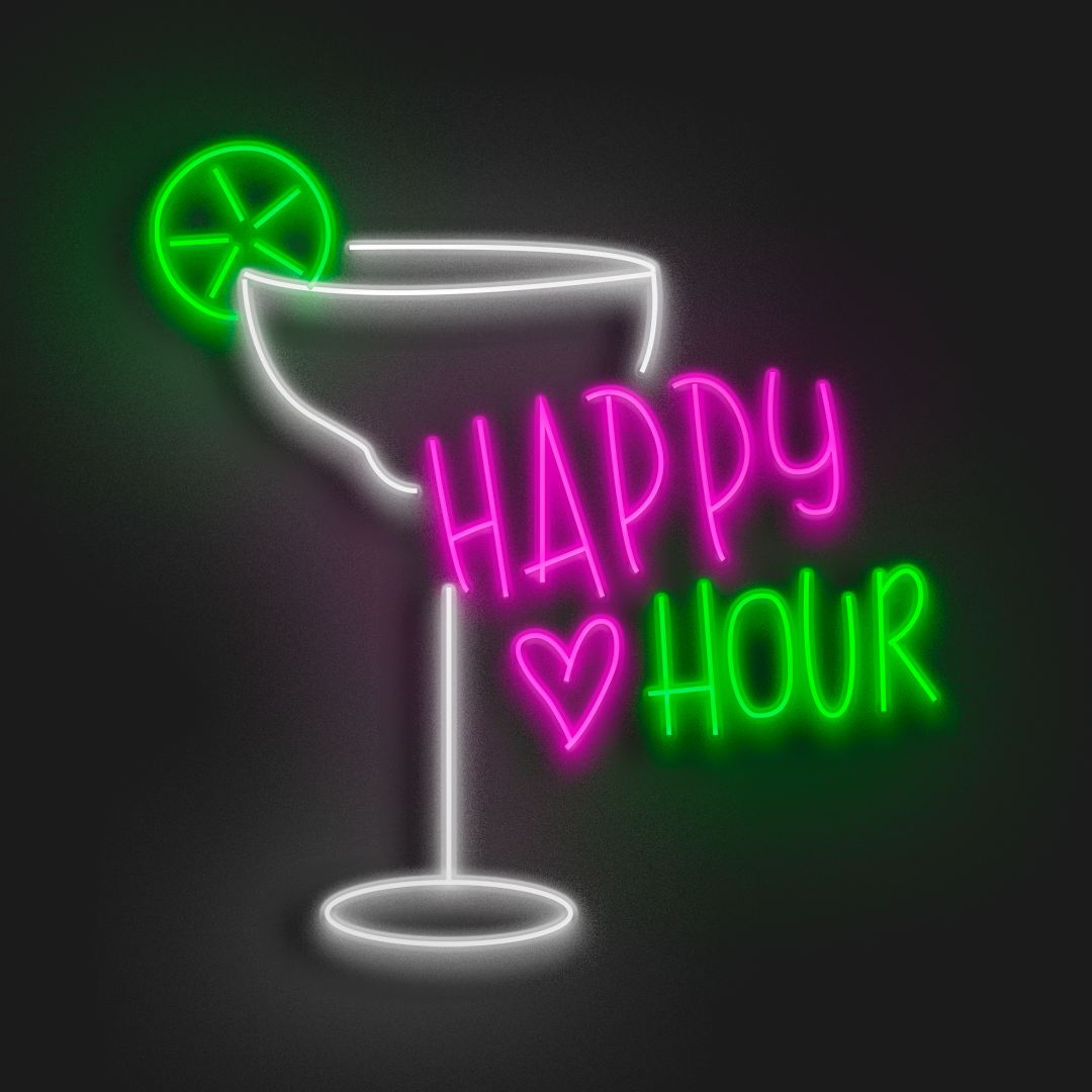 Happy Hour en Neón LED