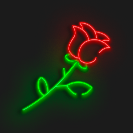 Rosa en Neón LED