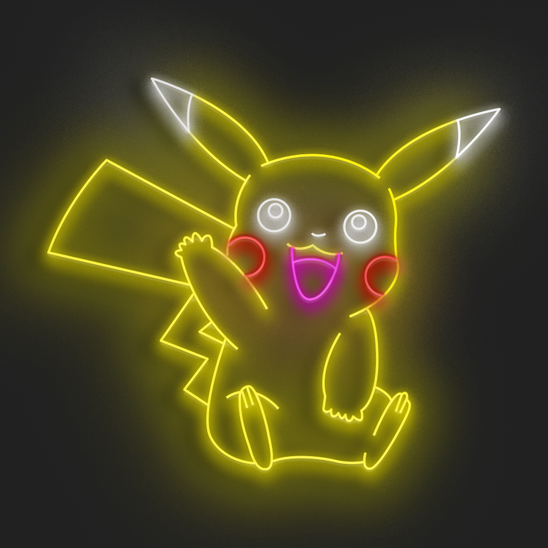 Pikachu en Neón LED