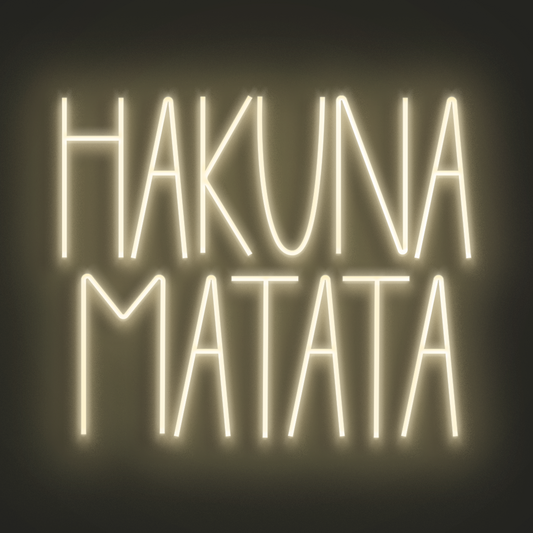 HAKUNA MATATA en Neón LED