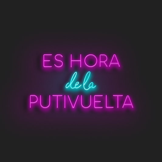 Es hora de la Putivuelta Neón LED