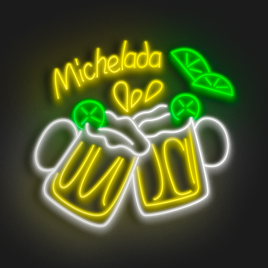 Michelada en Neón LED