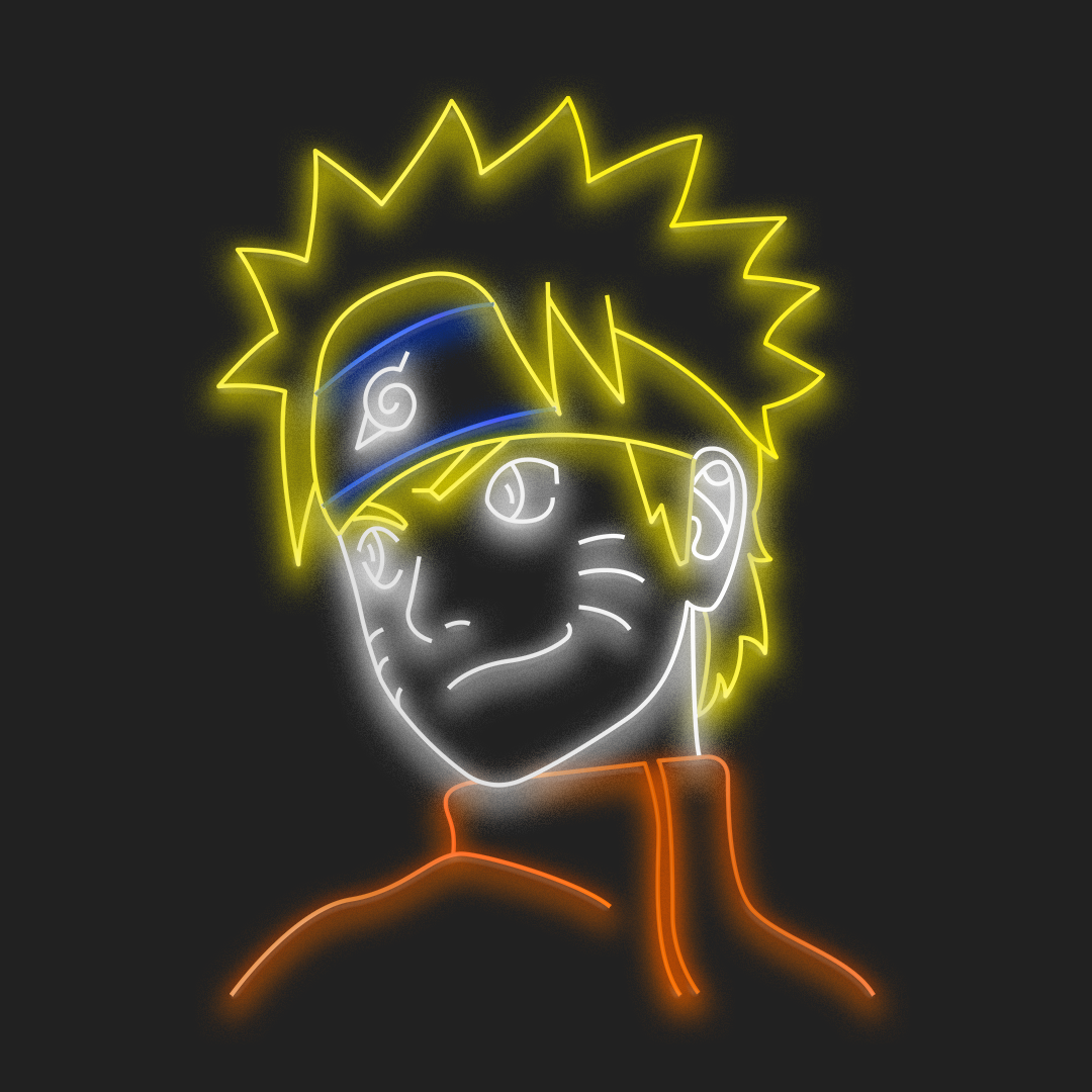 Naruto en Neón LED