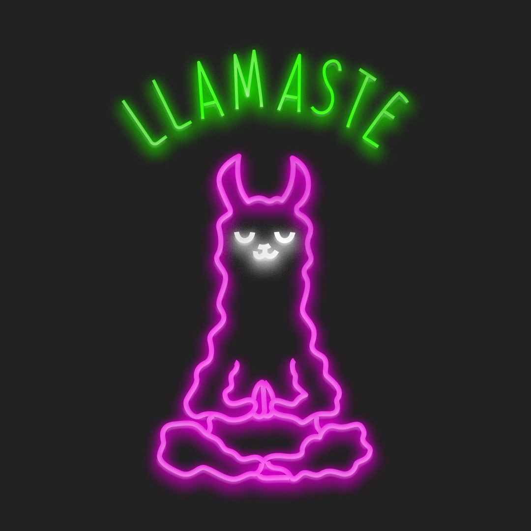 Llamaste Yoga en Neón LED