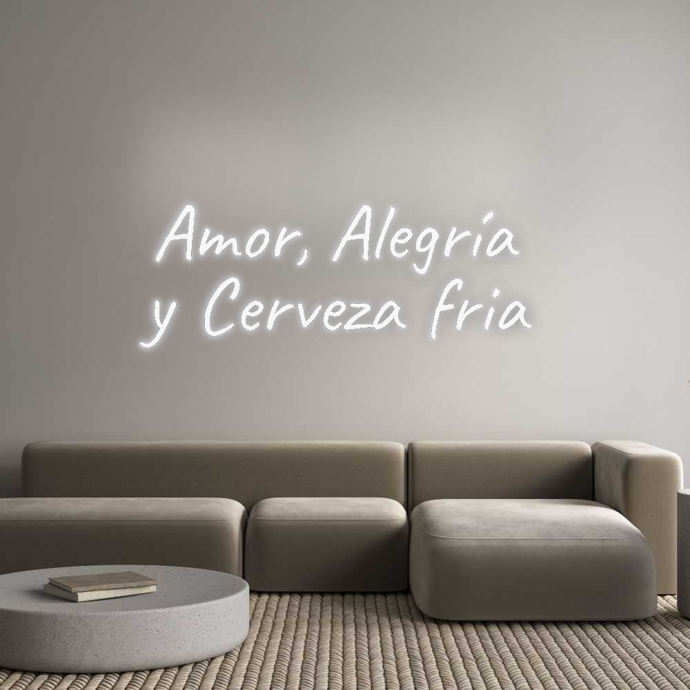 Custom Neon: Amor, Alegría...