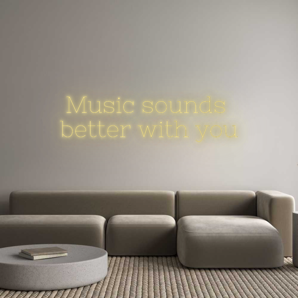 Custom Neon: Music sounds ...