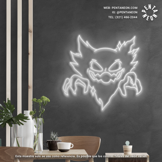 Gengar Demon en Neón LED