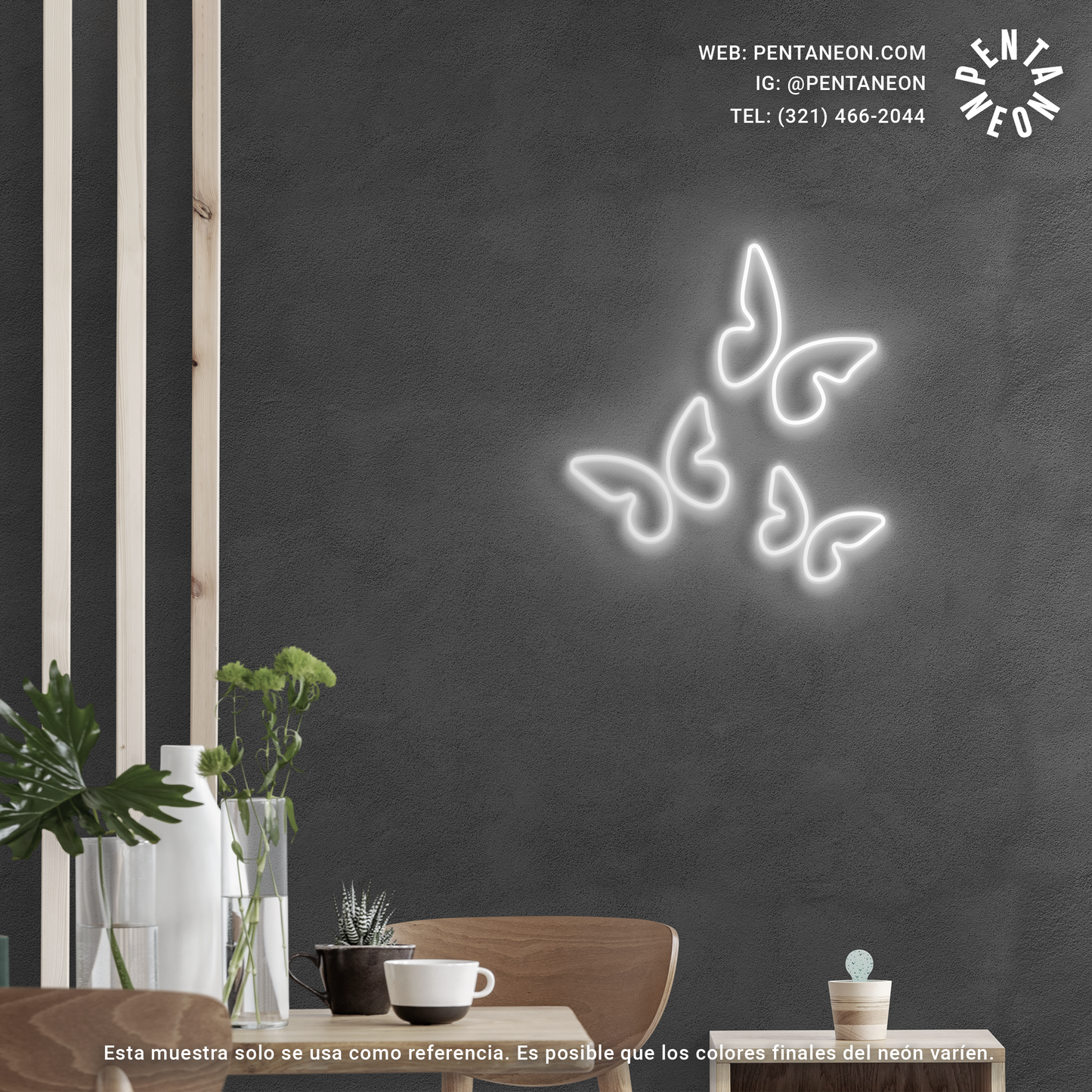 Mariposas en Neón LED