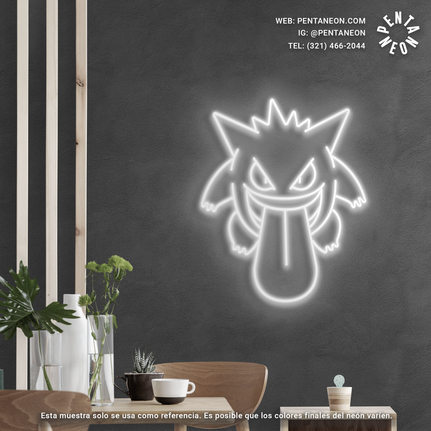 Gengar en Neón LED