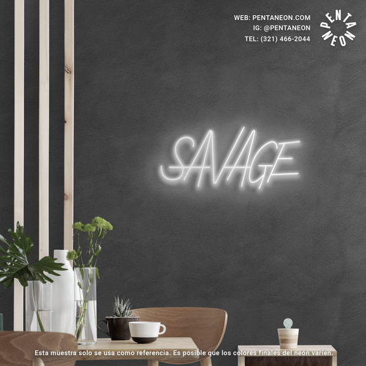 Savage en Neón LED