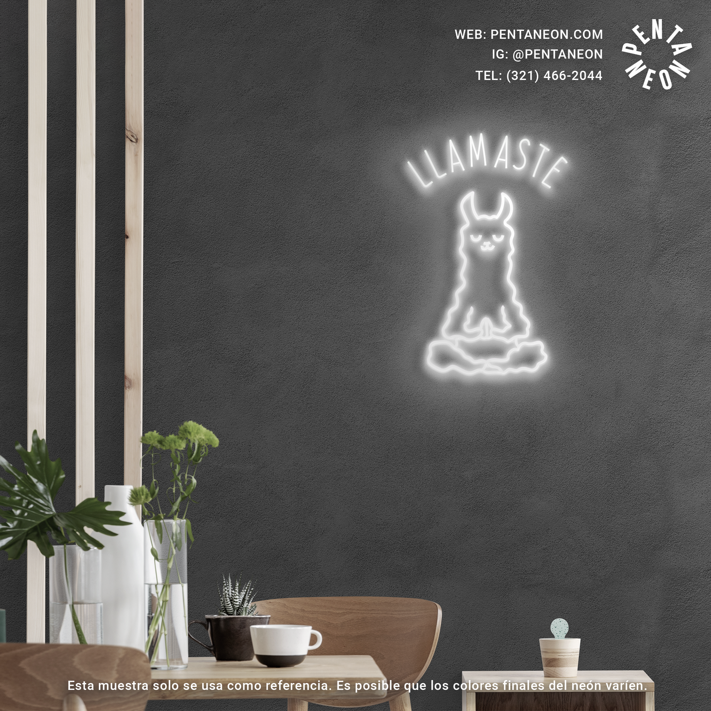 Llamaste Yoga en Neón LED