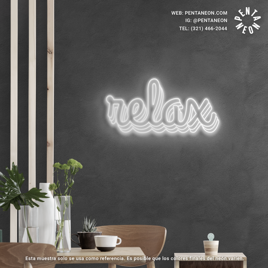 RELAX en Neón LED