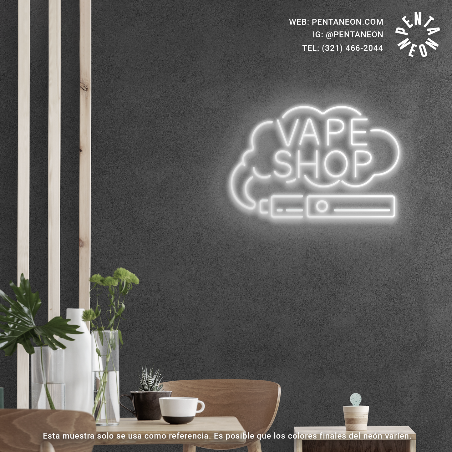 Vape Shop en Neón LED