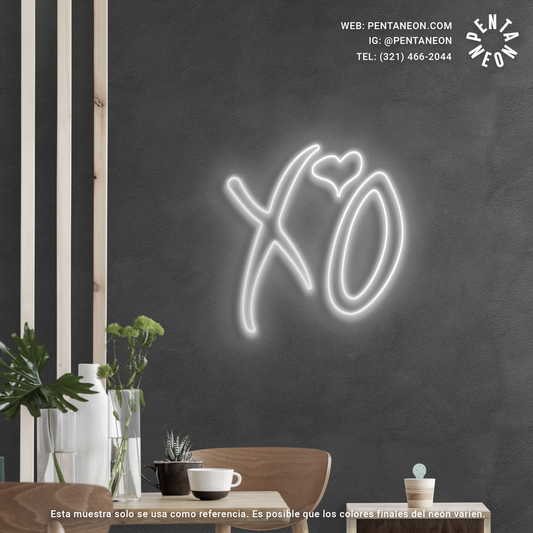 XO en Neón LED