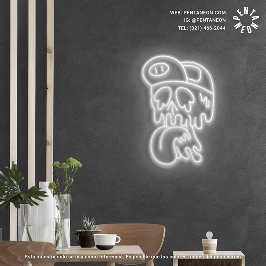 Calavera Cool  en Neón LED