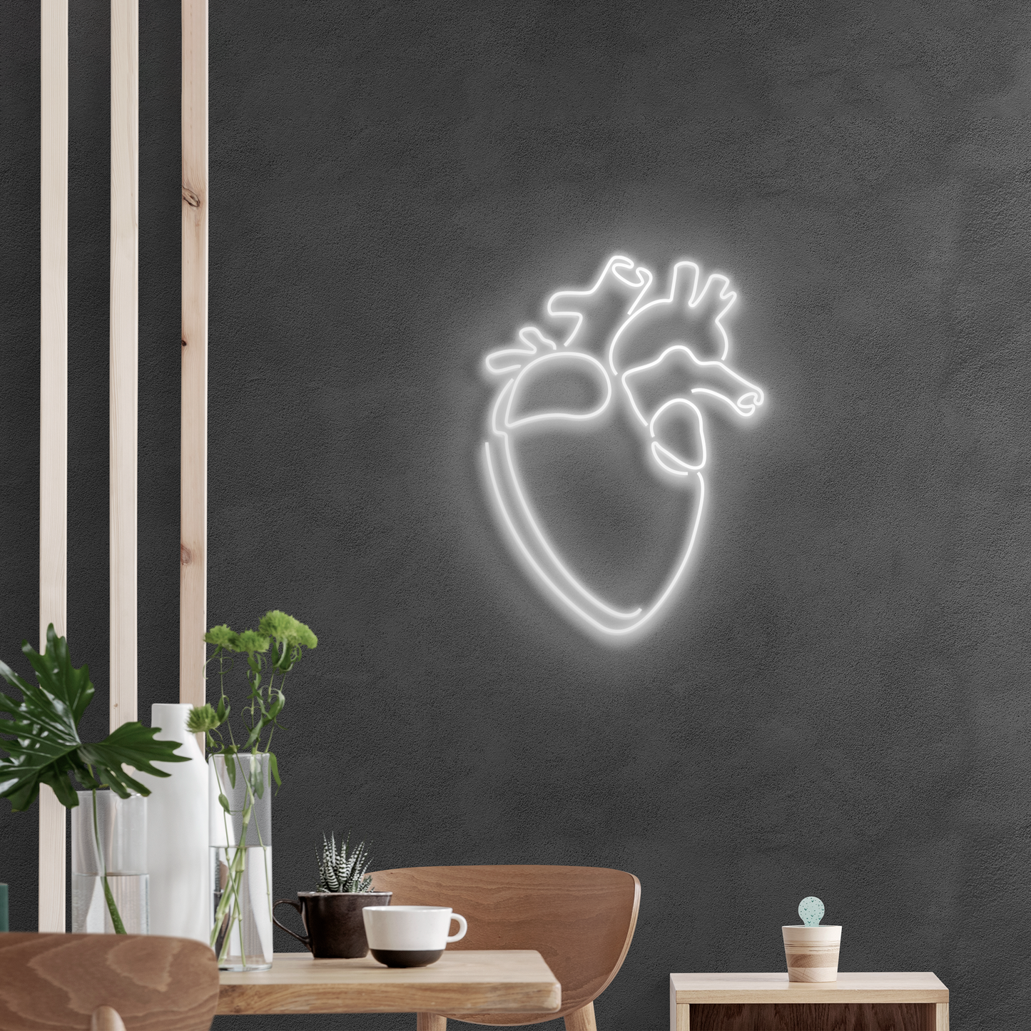 Neón LED de Corazón Anátomico