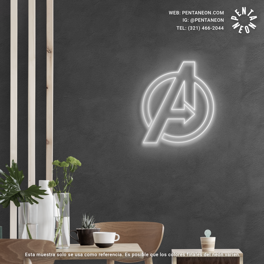 AVENGERS en Neón LED