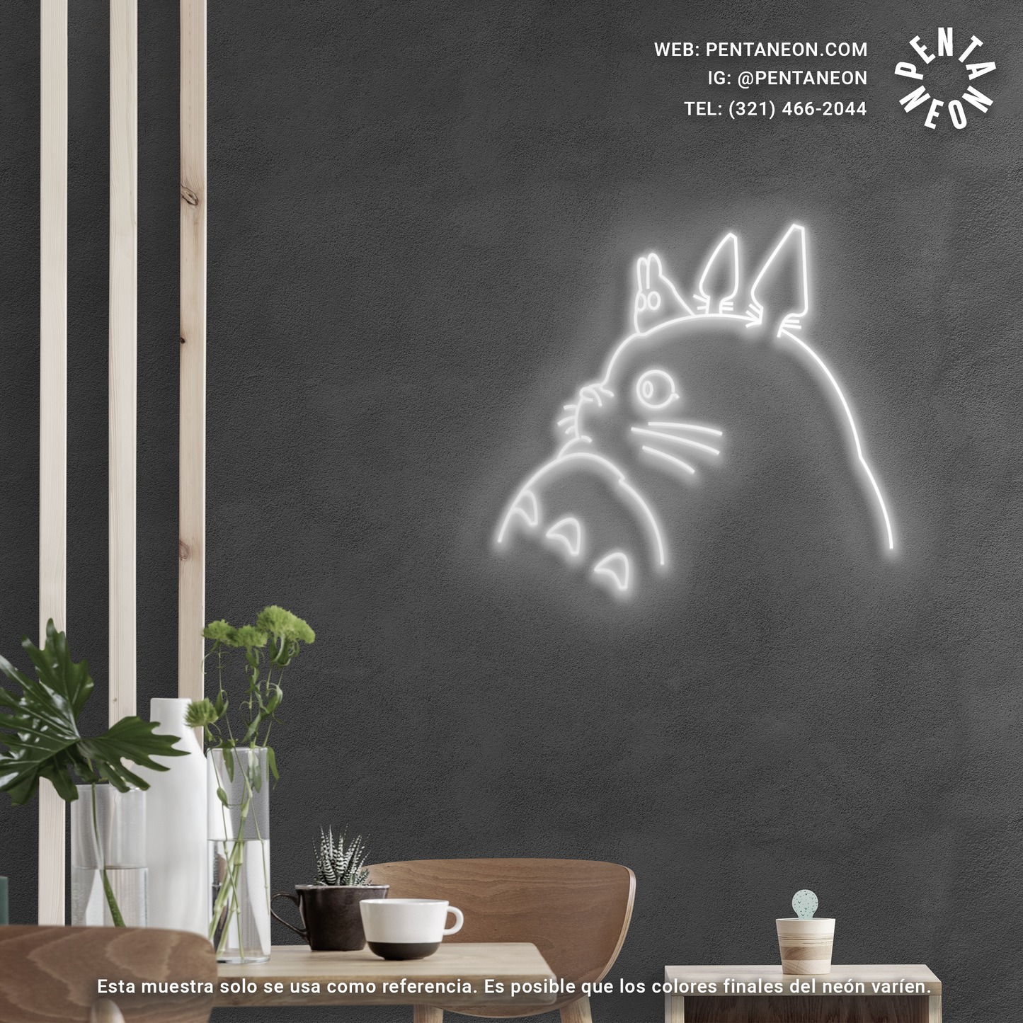 Totoro en Neón LED