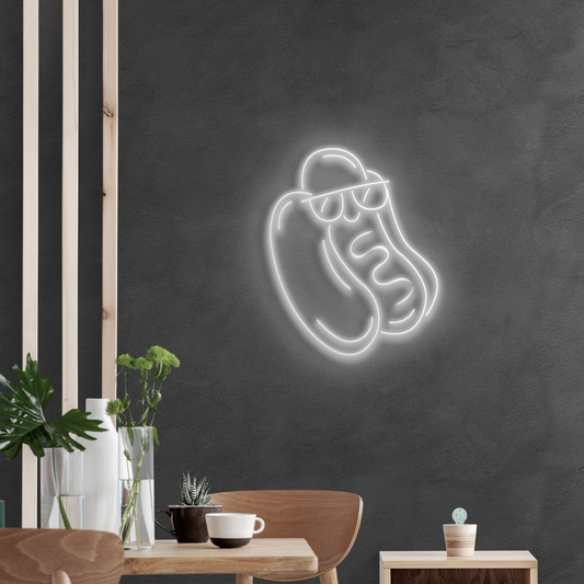 Hot dog en Neón LED