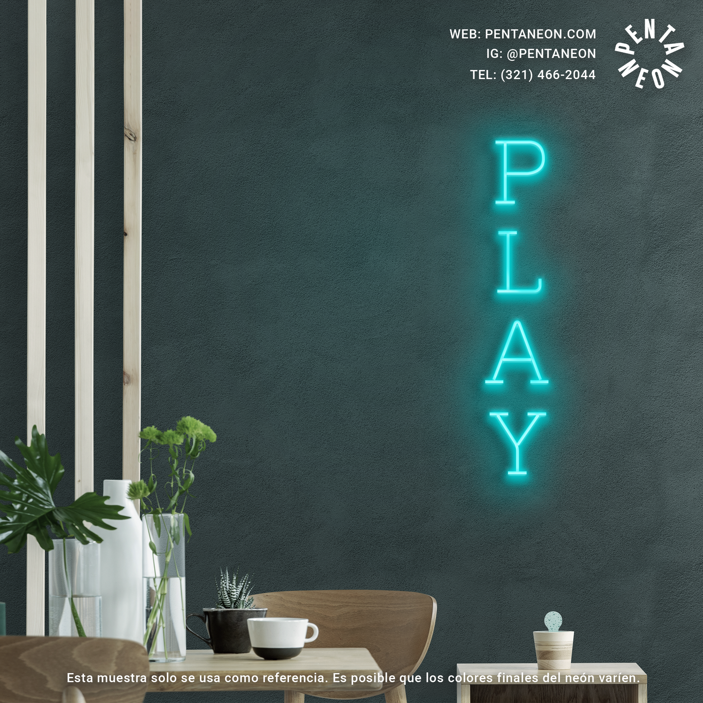 PLAY en Neón LED