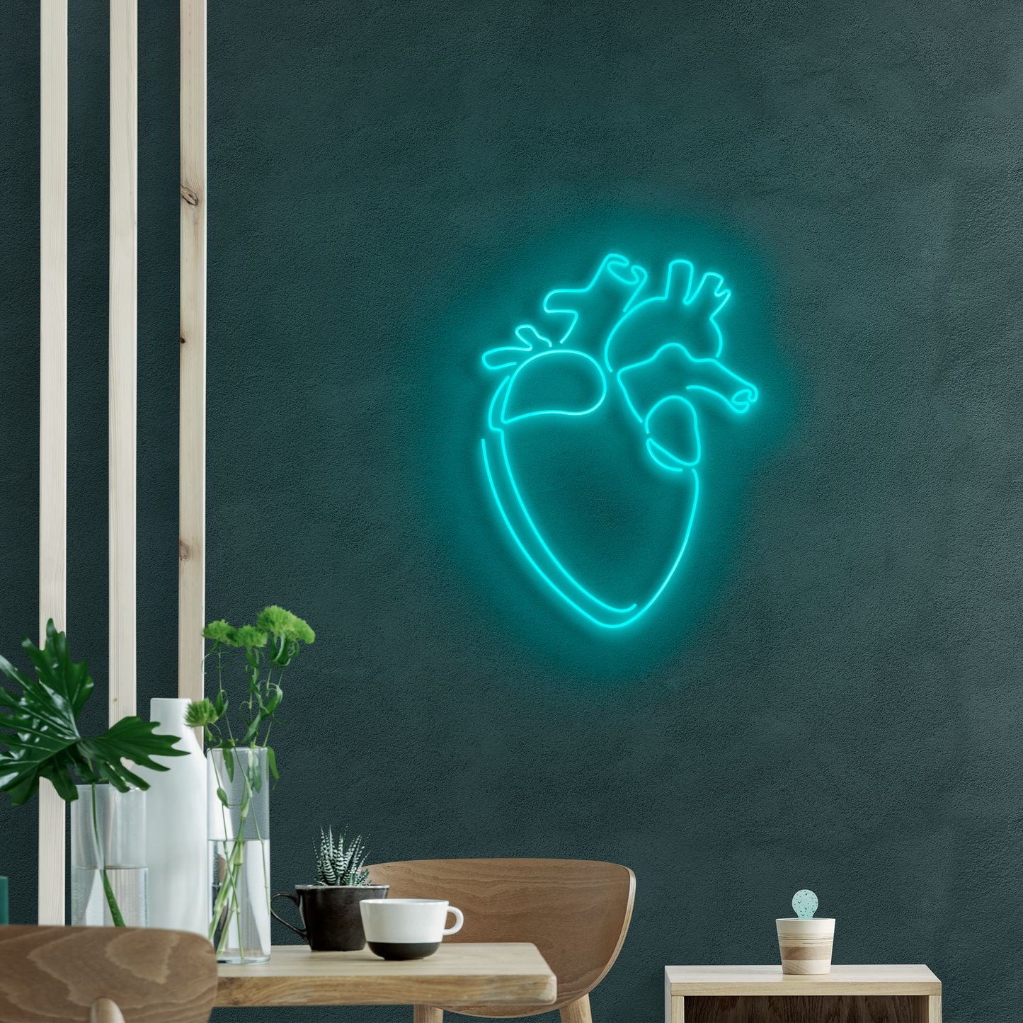 Neón LED de Corazón Anátomico