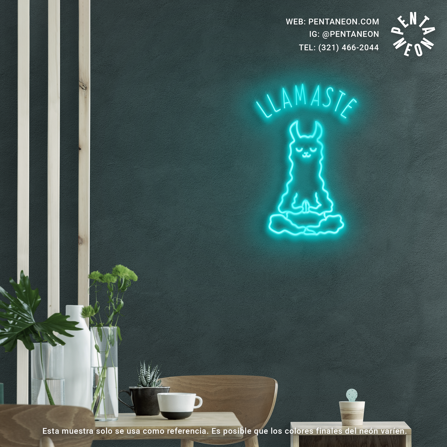 Llamaste Yoga en Neón LED