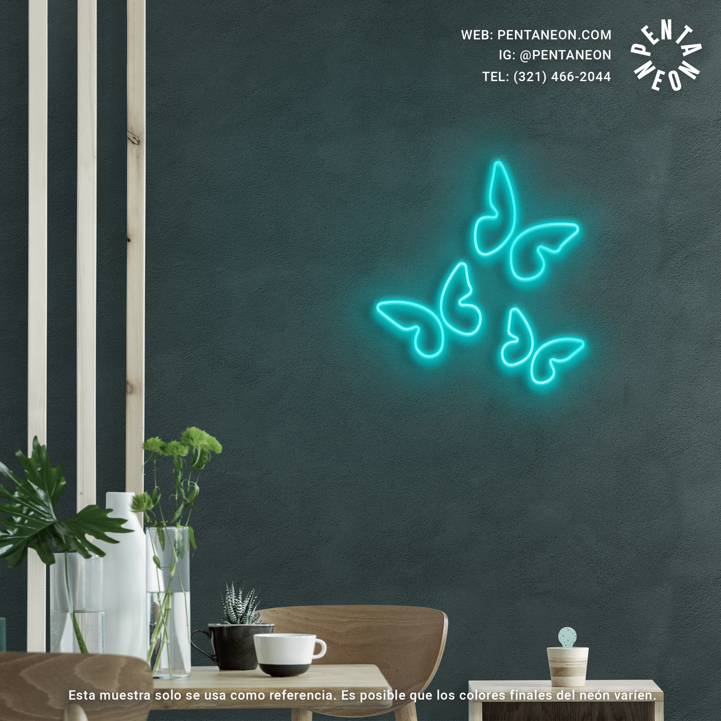 Mariposas en Neón LED