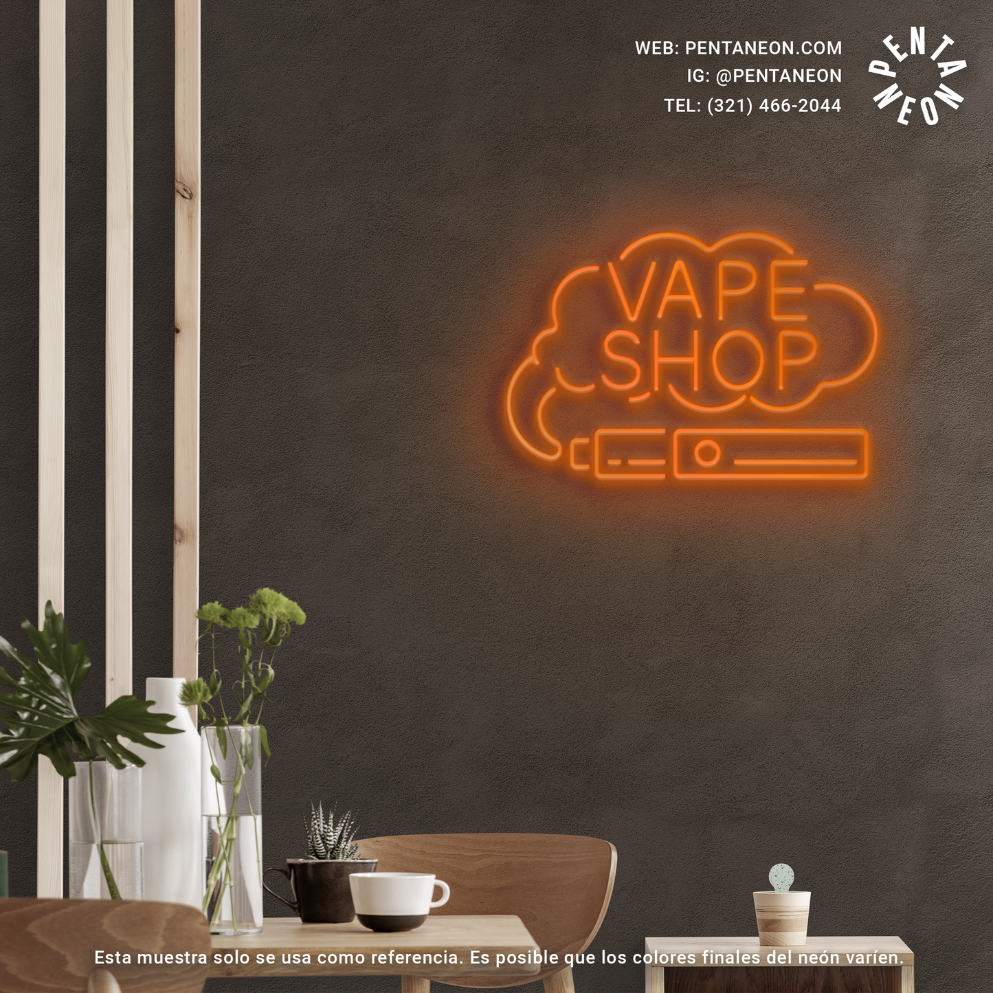 Vape Shop en Neón LED